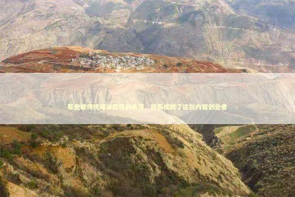 那些被传统媒体忽视的角落，反而成就了这批内容创业者 新闻